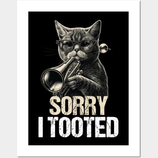 Sorry I Tooted Trumpet Funny Saying Music Teacher Birthday Present Ideas Posters and Art